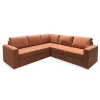 Угловой диван Ольборг Терракотовый букле